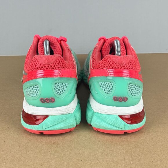 Asics Gel Kayano 21 Athletic Running Shoes Womens 8.5 Green Coral Low Top - Picture 4 of 10